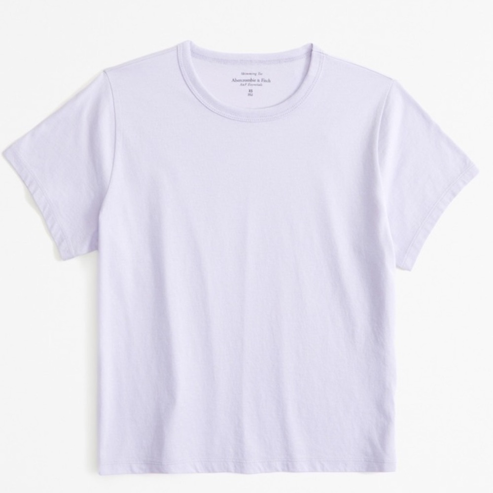 Abercrombie & Fitch Lilac Skimming Body Short Sleeve Tee XXS NWT